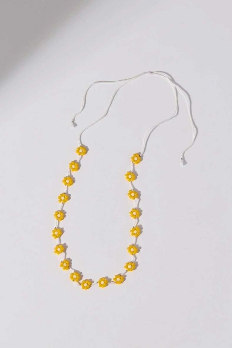 Flower beads necklace