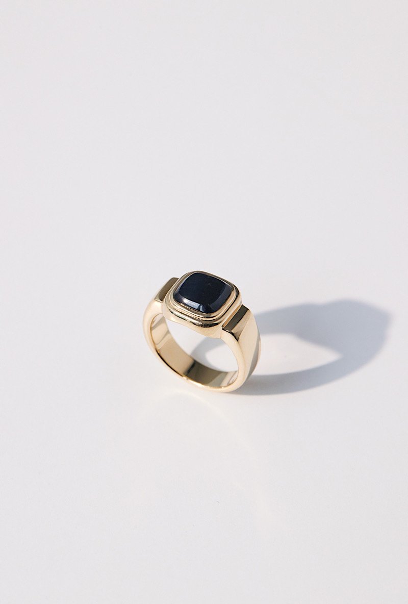 アクセサリー Smoky Blue stone signature ring mini SMOKY BLUE ONLINE STORE / RING