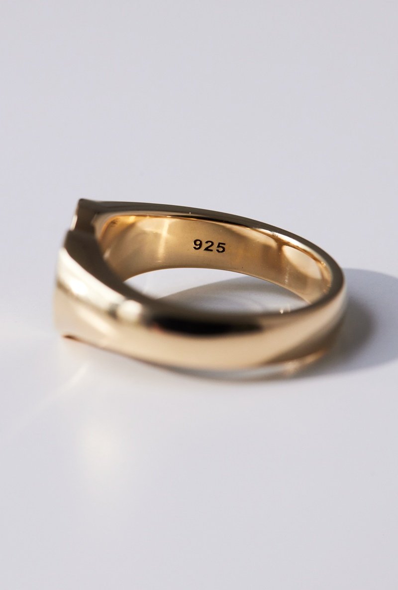 Heart signature ring mini