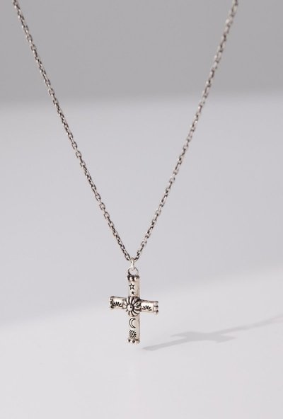Stamp cross necklace(small)