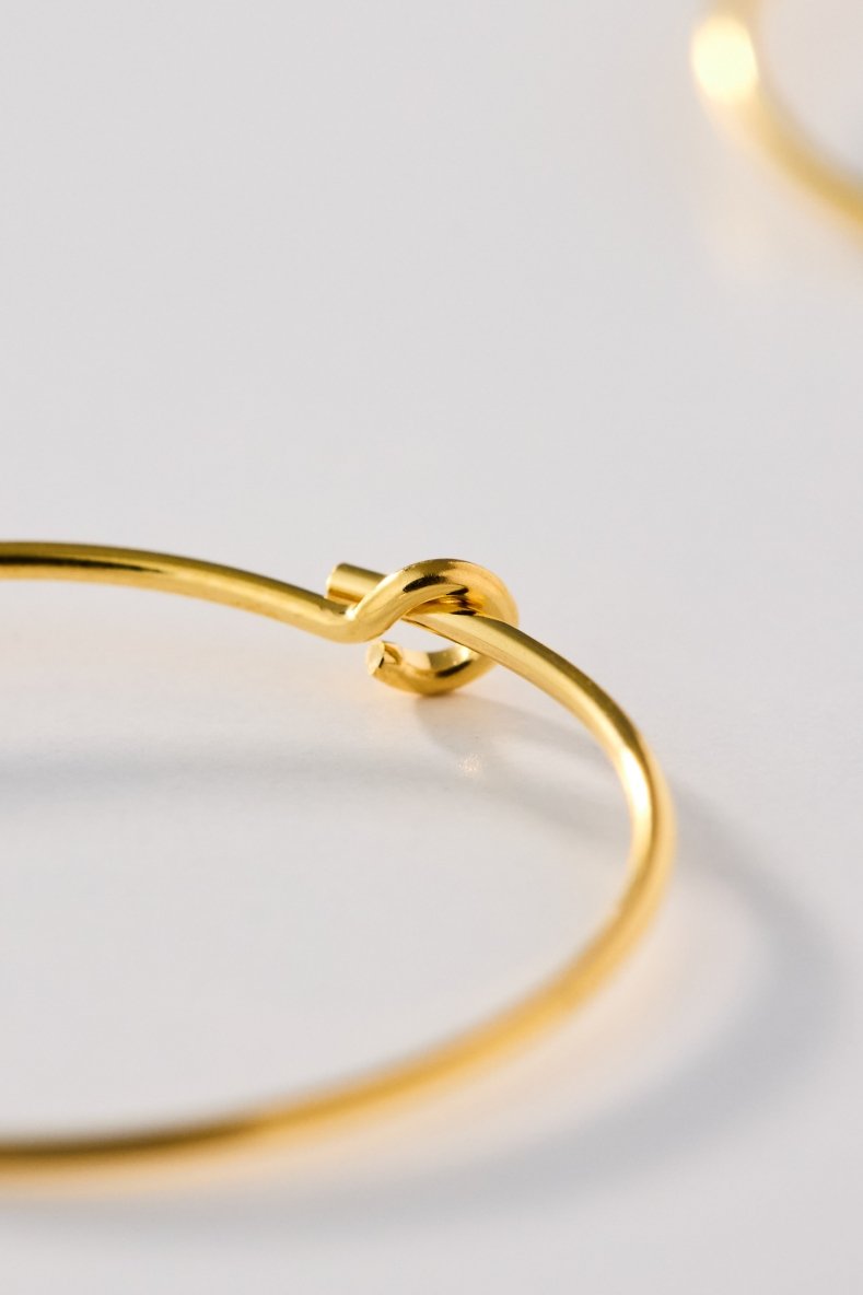 14KYGF hoop earrings